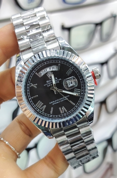 Imagen de RELOJ ROLEX DAY-DATE PLATEADO - CARATULA PLATEADA